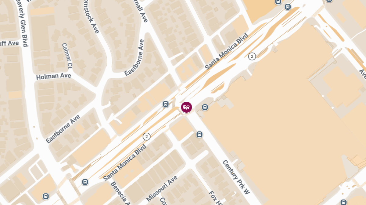 Injury Accident Reported at Santa Monica Blvd & Century Park West