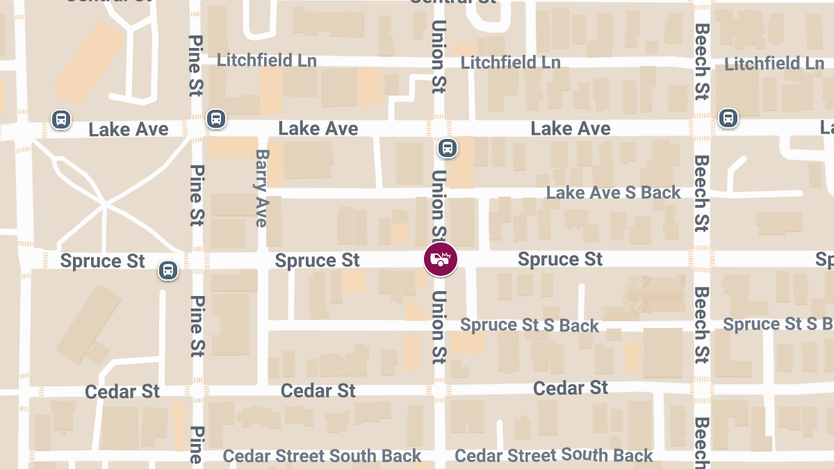Injury Accident Reported at Spruce St & Union St