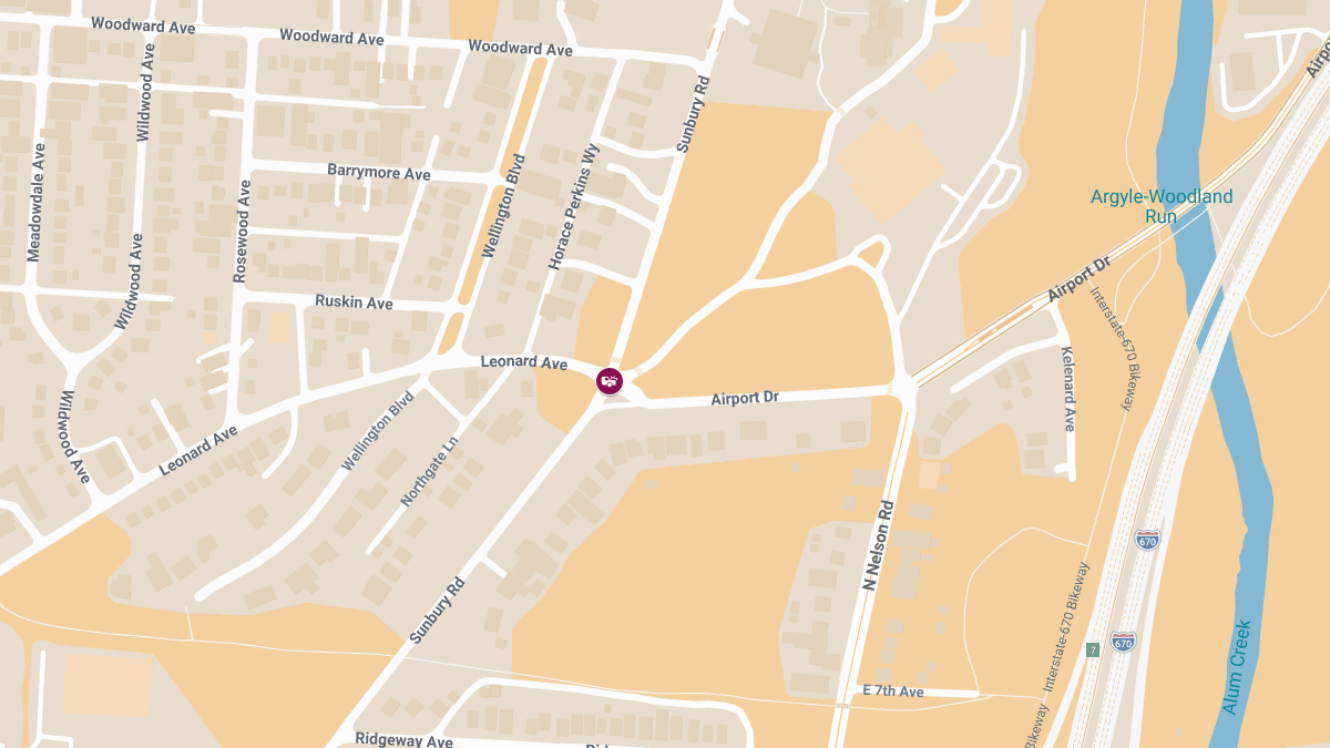 Injury Accident Reported at Sunbury Rd & Leonard Ave
