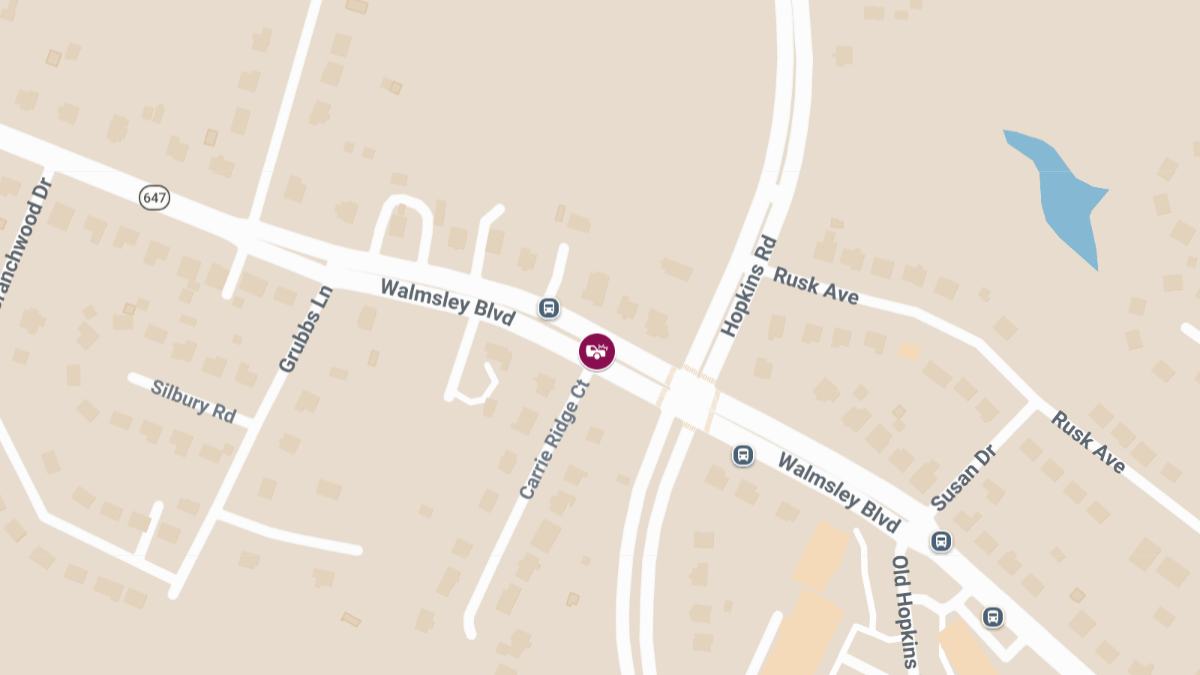 Injury Accident Reported at Walmsley Blvd & Carrie Ridge Ct