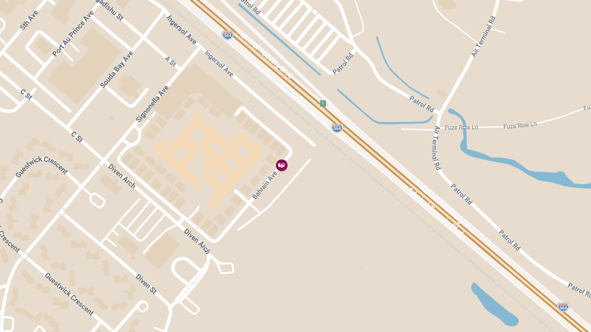 Injury Accident Reported near Bahrain Ave