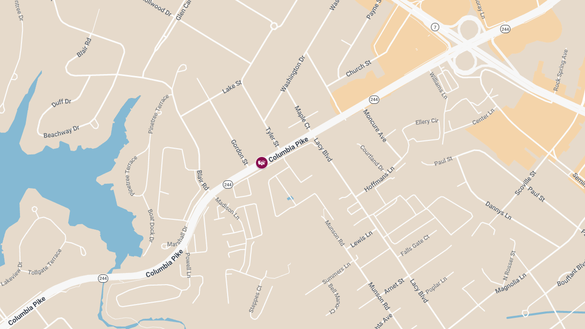 Injury Accident Reported on Columbia Pike