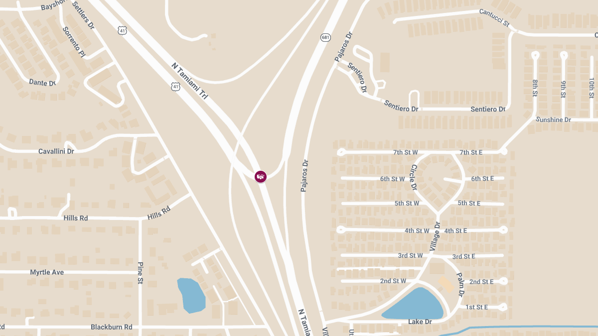 Injury Accident Reported on N Tamiami Trl at SR-681