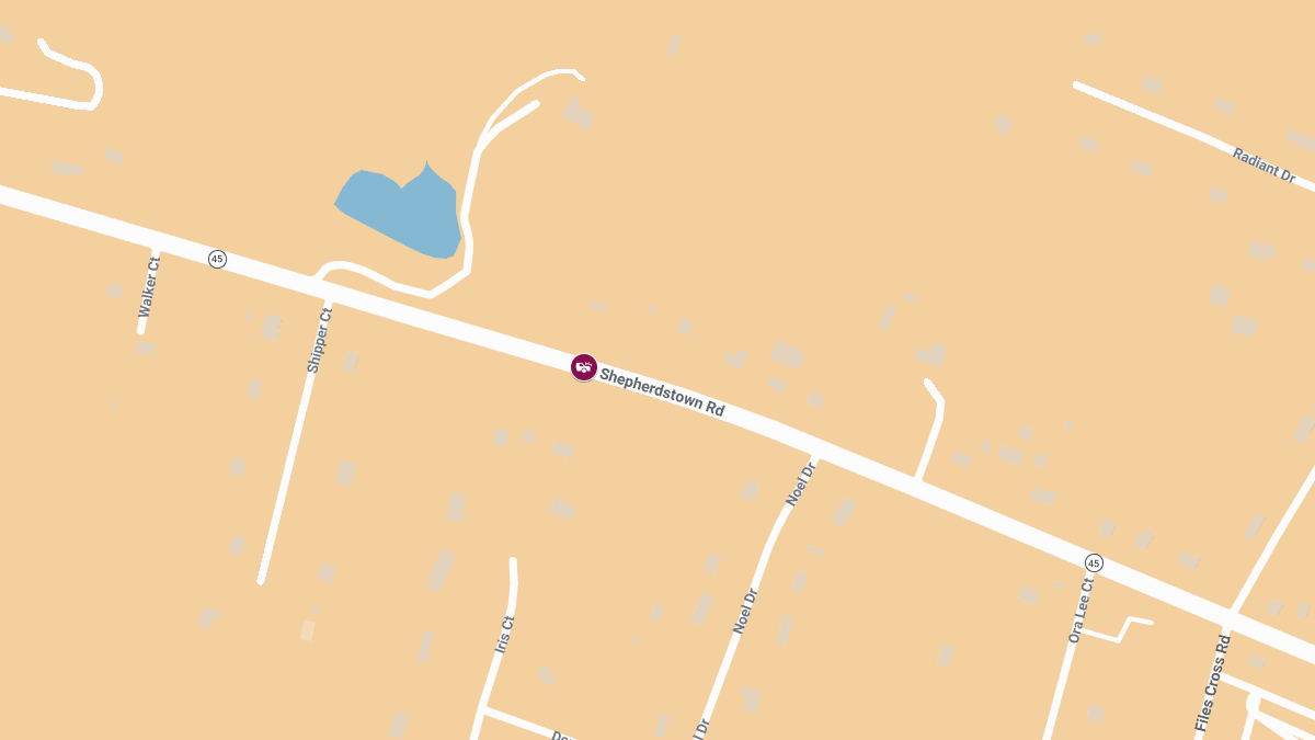 Injury Accident Reported on Shepherdstown Rd
