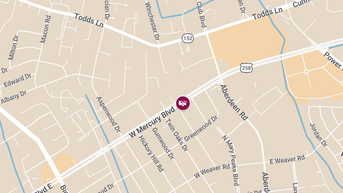 Injury Accident Reported on W Mercury Blvd