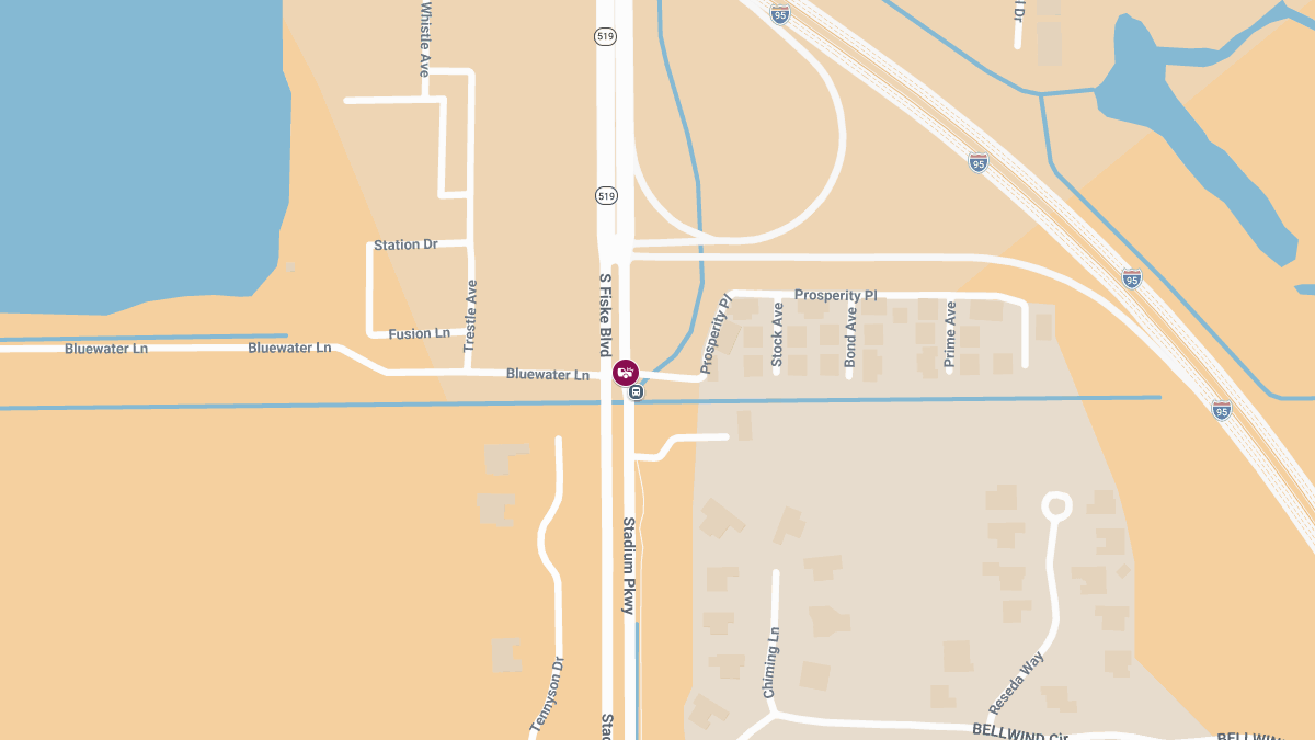 Injury Accident and Roadblock Reported at Fiske Blvd & Prosperity Pl