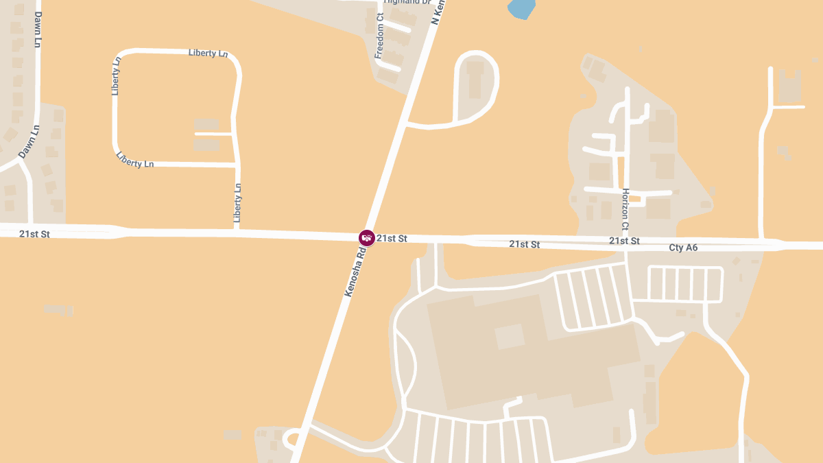 Injury Accident at 21st St & Kenosha Rd