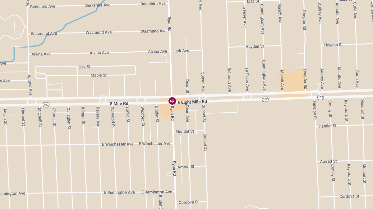 Injury Accident at 8 Mile & Ryan