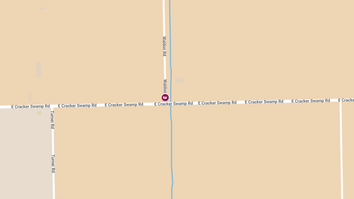 Injury Accident at E Cracker Swamp Rd and Waldon Rd