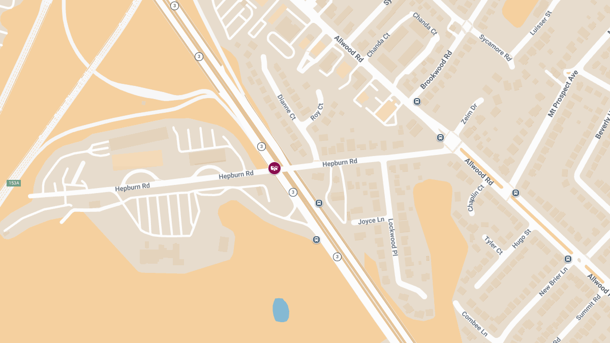 Injury Accident at Hepburn Rd & Route 3 E