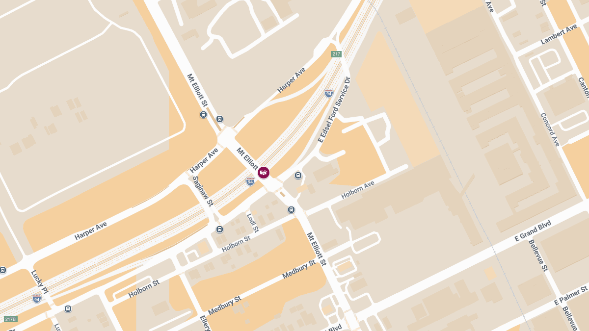 Injury Accident at Mt Elliott St & I-94 Svc Rd