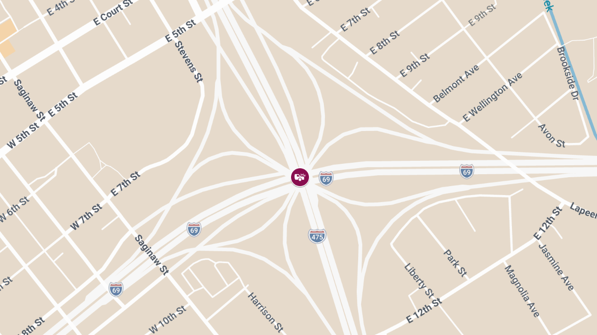 Injury Accident at NB I-475 & EB I-69