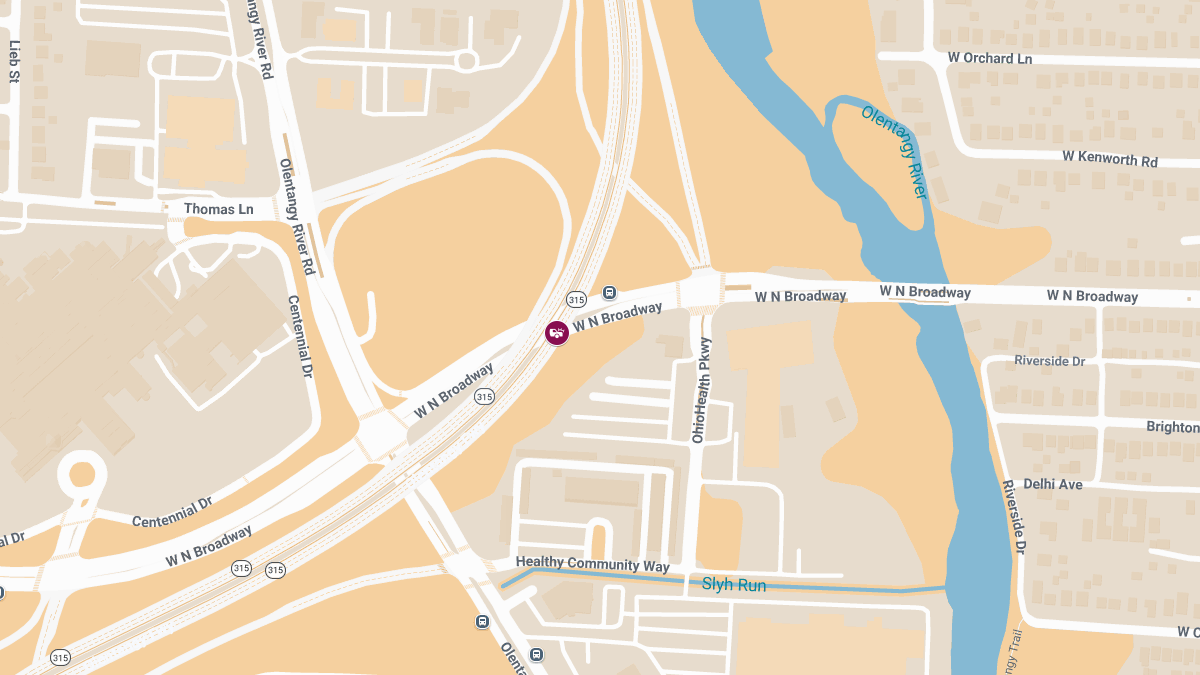 Injury Accident at OH-315 N & W North Broadway St