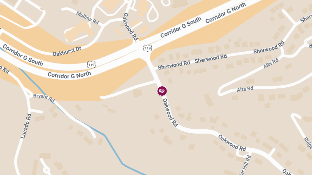 Injury Accident at Oakwood Rd Entr & I-64 W