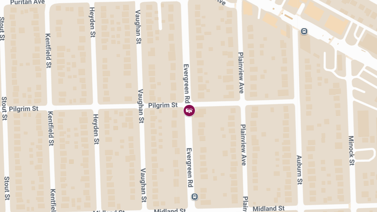Injury Accident at Pilgrim Ave & Evergreen Rd