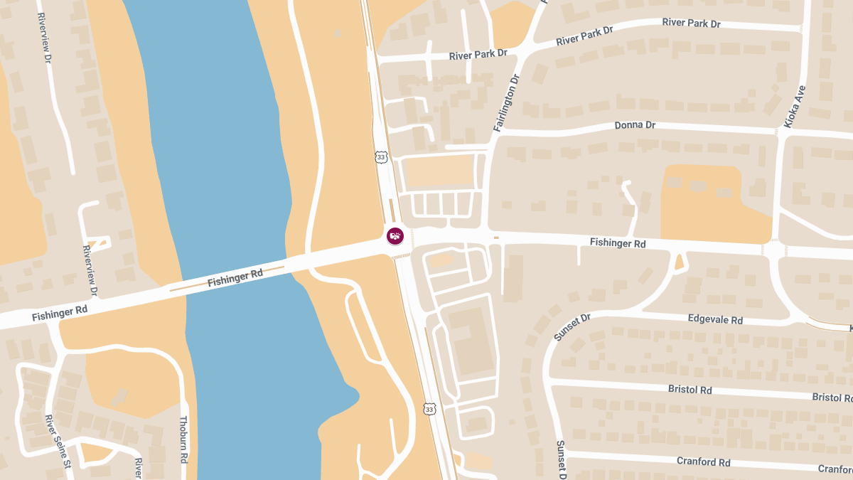 Injury Accident at Riverside Dr & Fishinger Rd