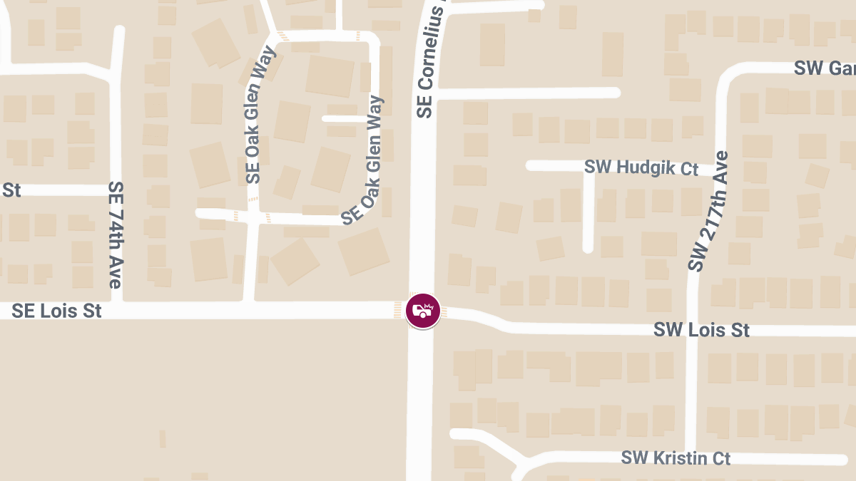 Injury Accident at SE Cornelius Pass Rd & SE Lois St