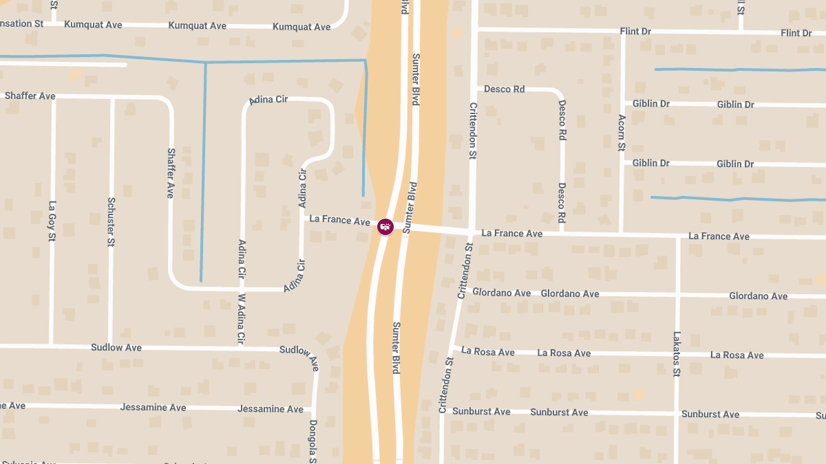 Injury Accident at Sumter Blvd & La France Ave