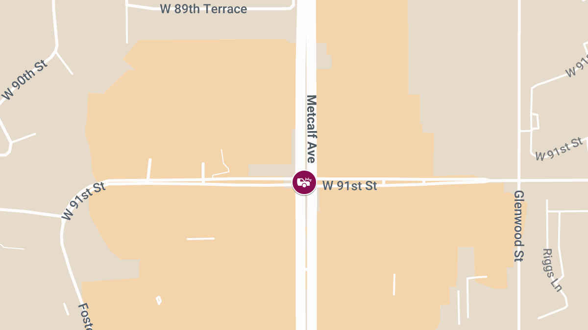 Injury Accident at W 91st St & Metcalf Ave