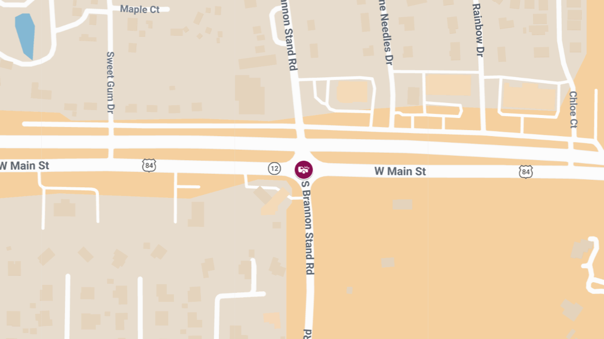 Injury Accident at W Main St & S Brannon Stand Rd
