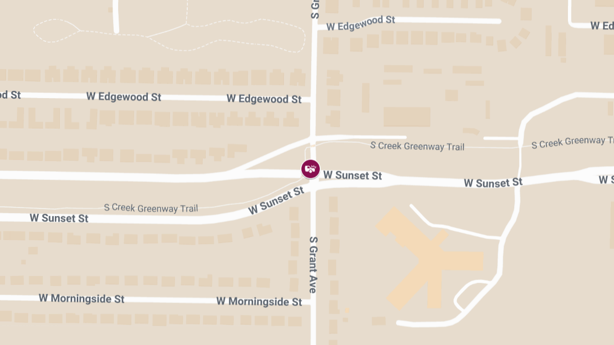 Injury Accident at W Sunset St & S Grant Ave