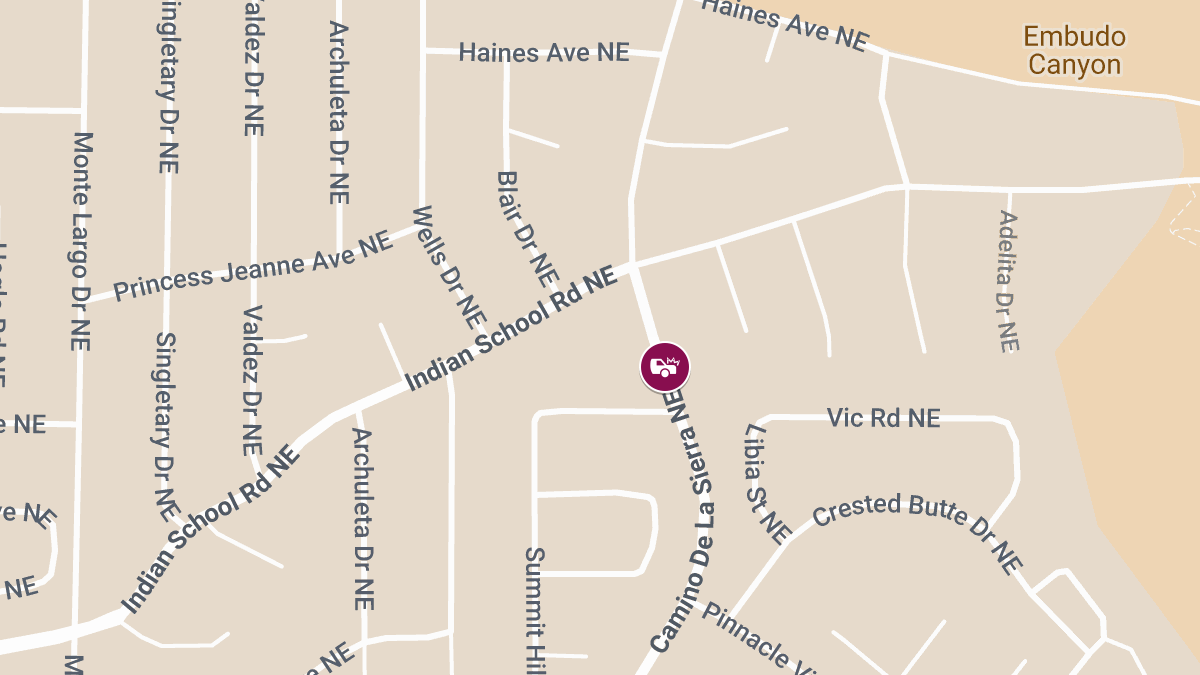 Injury Accident on Camino De La Sierra NE