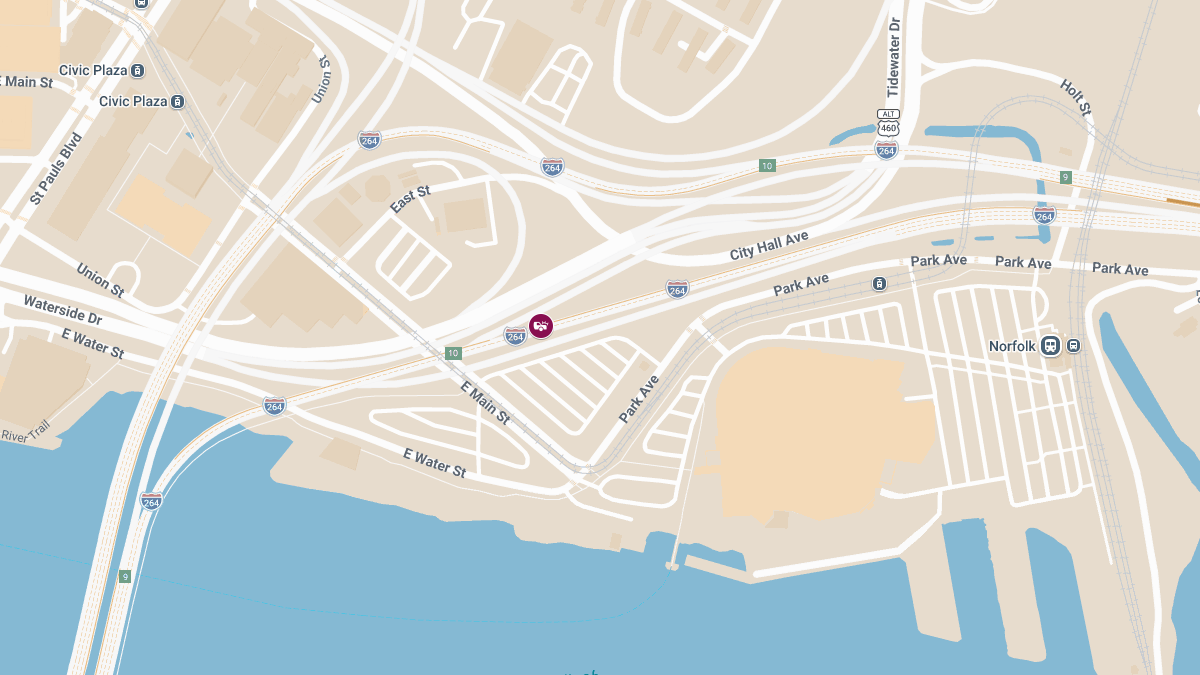 Injury Accident on I-264 near St Pauls