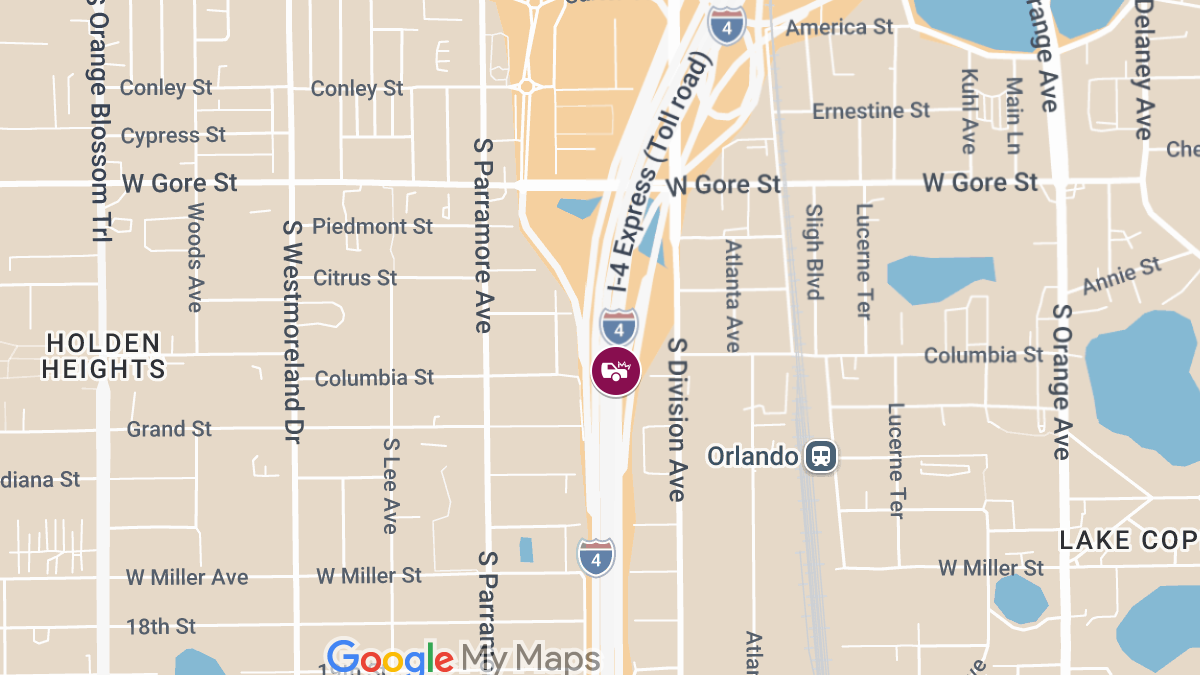 Injury Accident on I-4 W Near Exit 80 & W Gore St