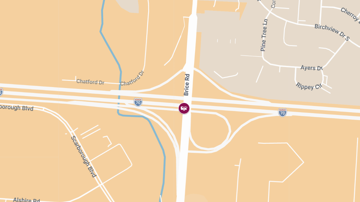 Injury Accident on I-70 E at Brice Rd (1)