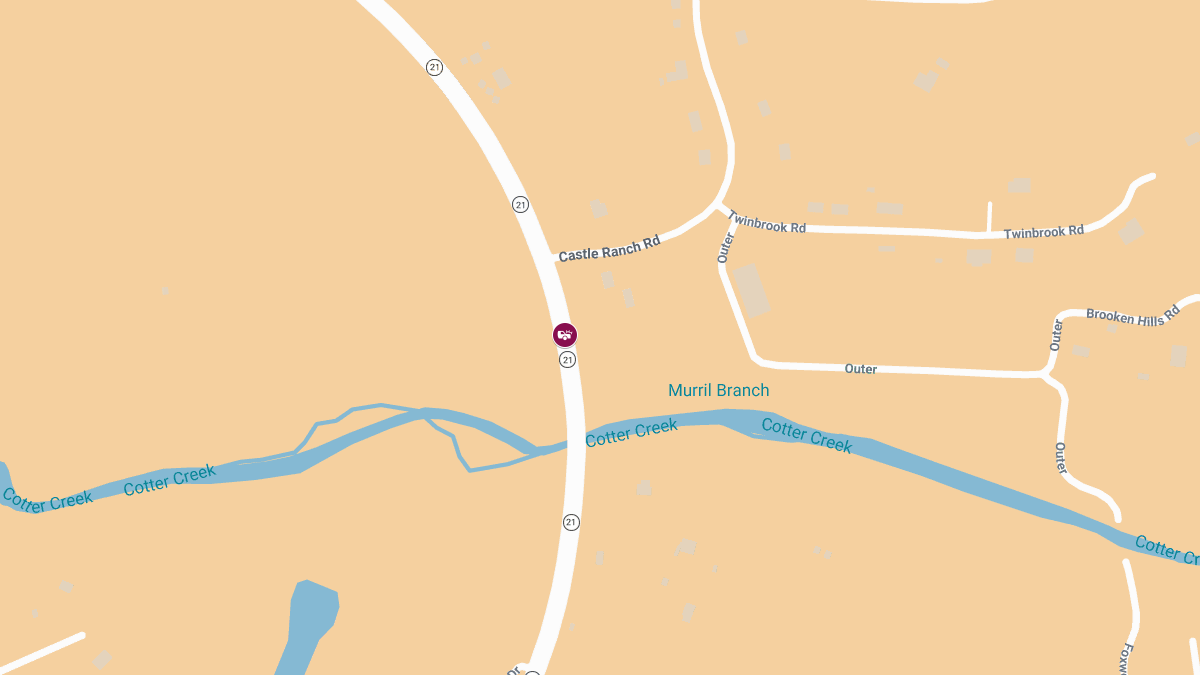 Injury Accident on MO-21 near Castle Ranch Rd