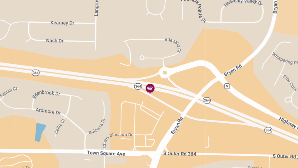 Injury Accident on MO-364 West of Bryan Rd