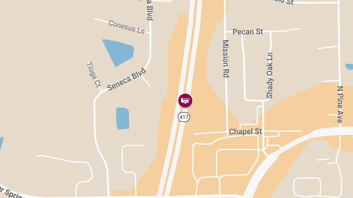 Injury Accident on SR-417 SB at MM38