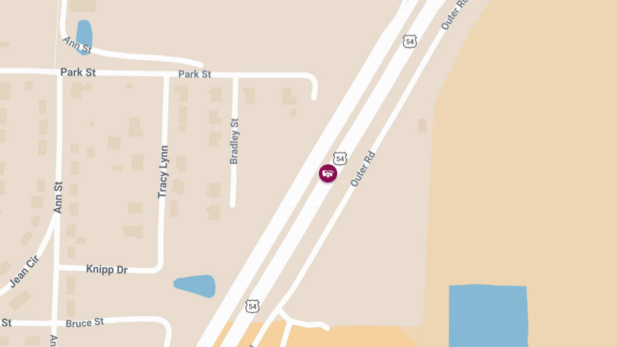 Injury Accident on US 54 at Middle River