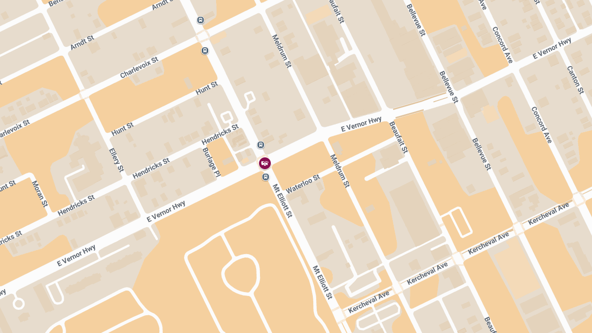 Injury Accident on Vernor Hwy near Mt Elliott St