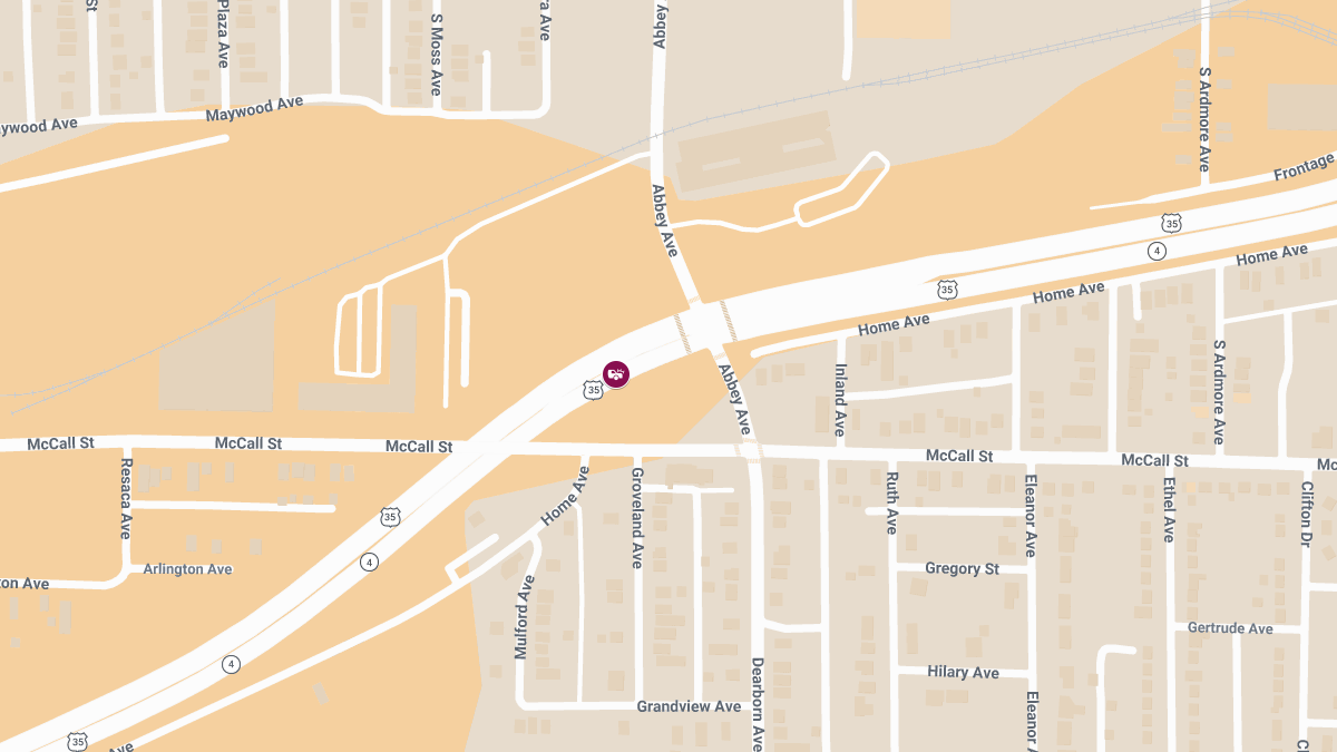 Injury Collision Along Eastbound Route 35 Near Abbey Ave