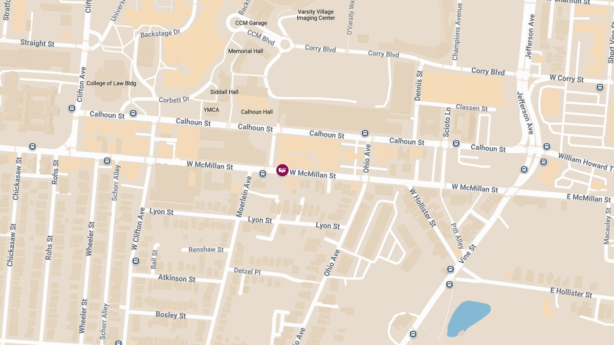 Injury Collision Reported Near W McMillan St