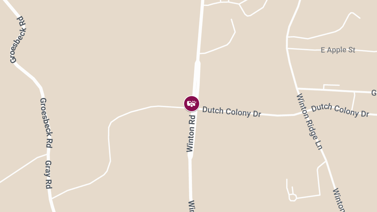 Injury Collision Reported at Dutch Colony Dr & Winton Rd