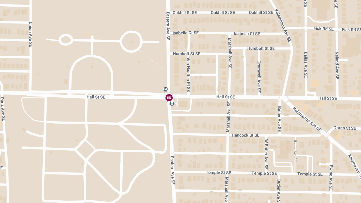Injury Collision Reported at Eastern Ave SE & Hall St SE