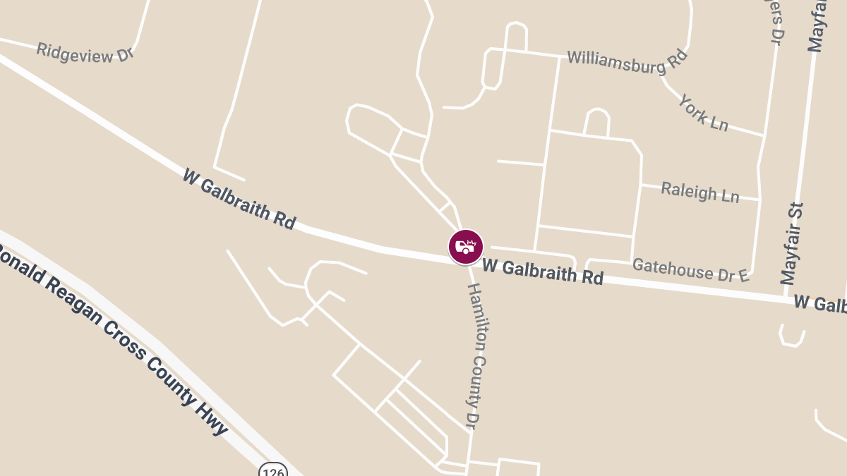 Injury Collision Reported at W Galbraith Rd and Hamilton County Dr
