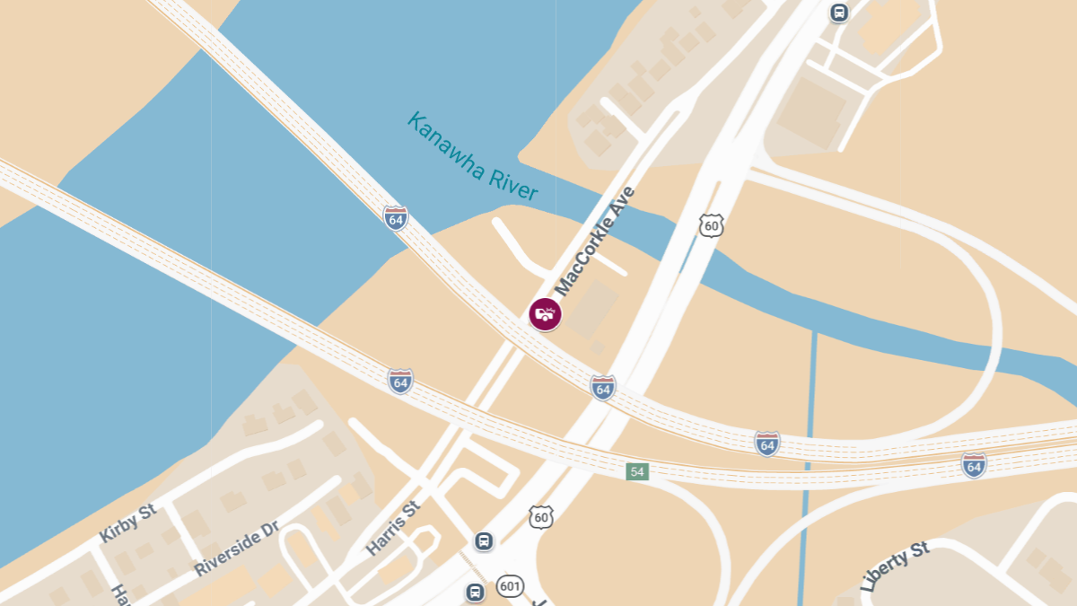 Injury Collision at 4007 MacCorkle Ave SW