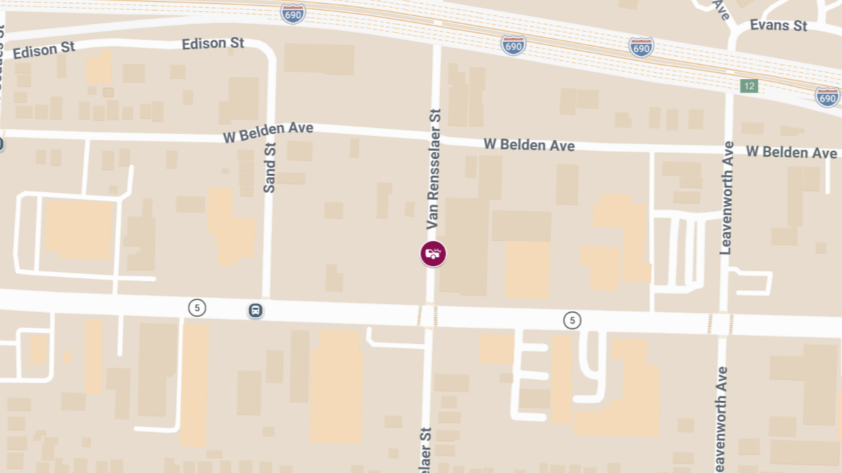 Injury Collision at 487 Van Rensselaer St