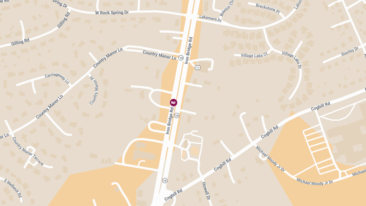 Injury Collision at 6000 Iron Bridge Rd