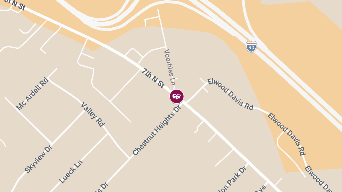 Injury Collision at 7th North St & Chestnut Heights Dr