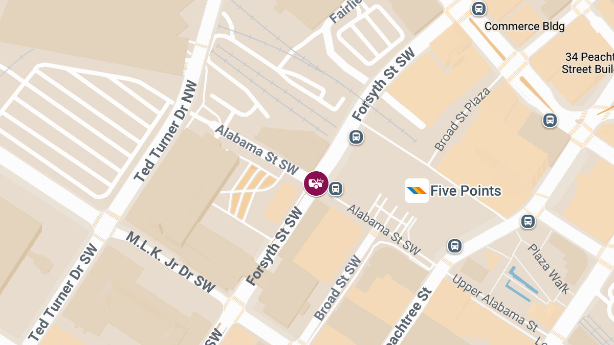Injury Collision at Alabama St & Forsyth St