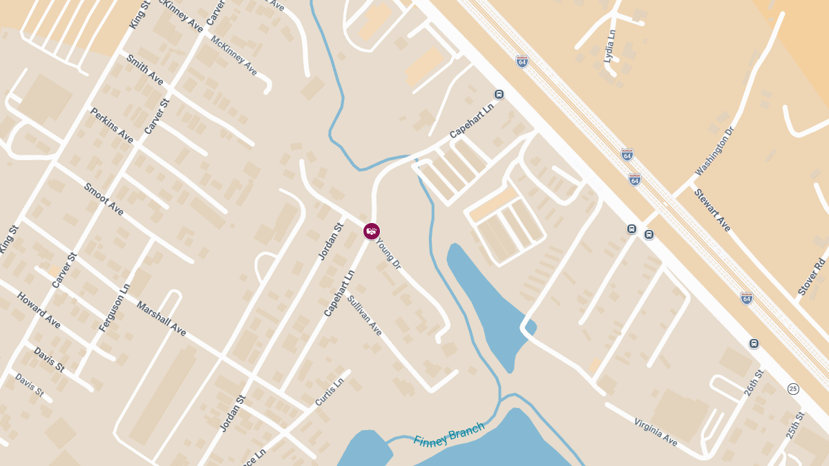 Injury Collision at Capehart Ln & Young Dr