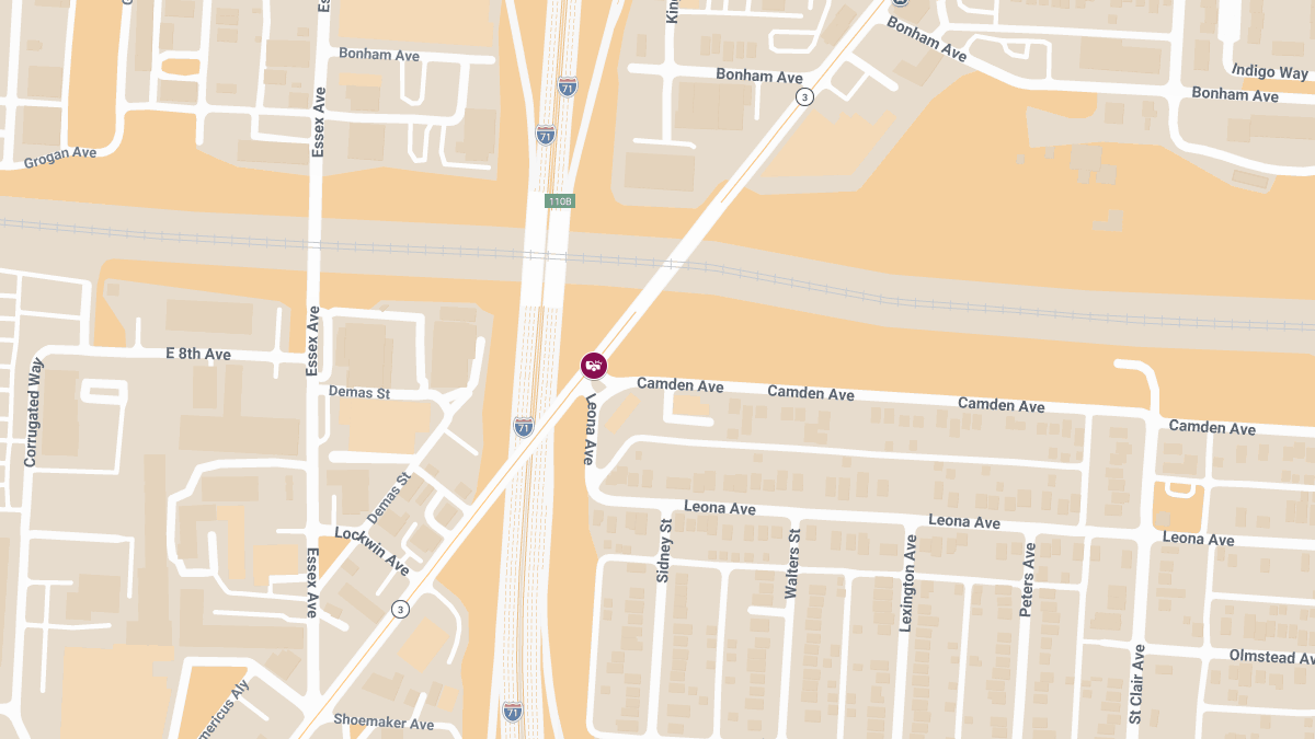 Injury Collision at Cleveland Ave & Camden Ave