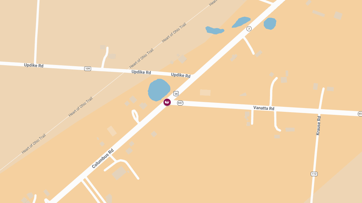 Injury Collision at Columbus Rd and Vanatta Rd