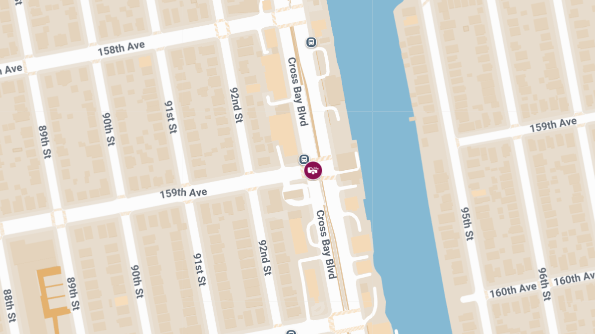 Injury Collision at Cross Bay Blvd & 159th Ave
