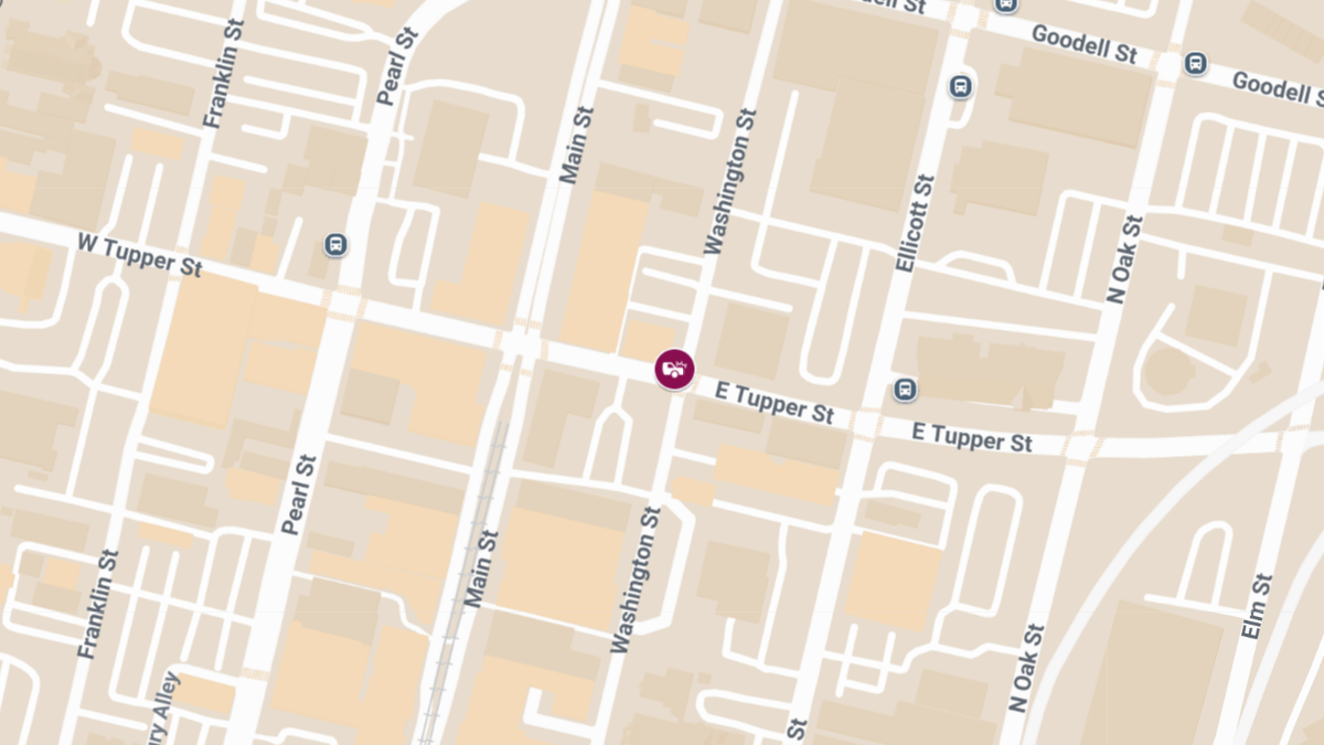 Injury Collision at E Tupper St & Washington St