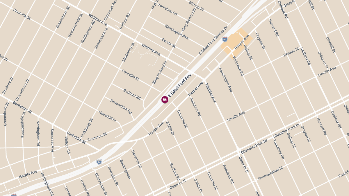 Injury Collision at Edsel Ford and Cashew